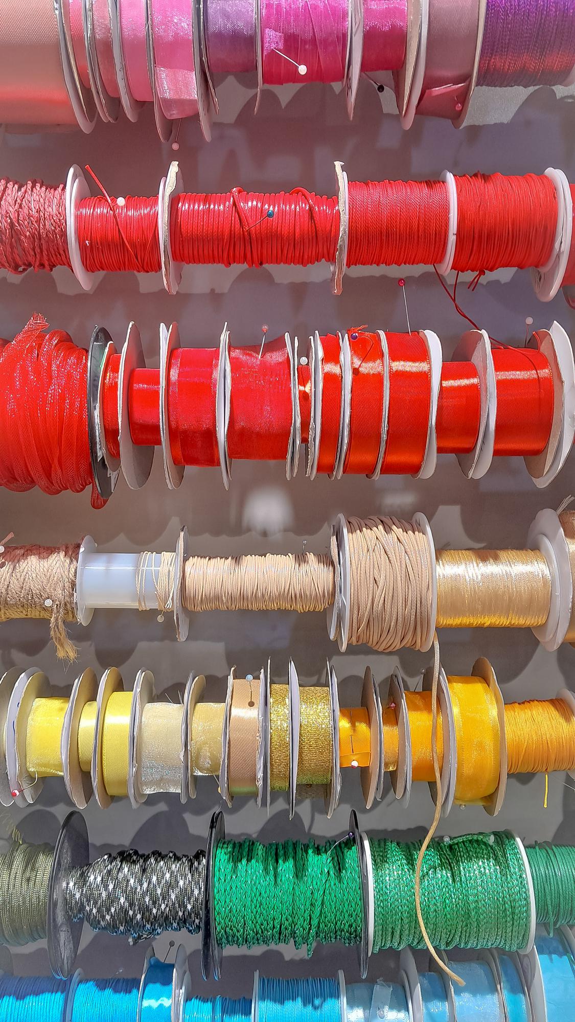 Closeup of embroidered sample